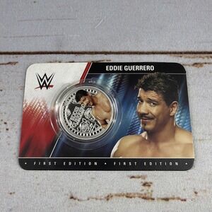 2024 WWE Eddie Guerrero Silver Plated Coin First Edition Official Collectible